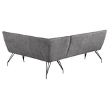 Dodson Fabric Upholstered L-Shaped Nook Dining Bench with Cushioned Seating