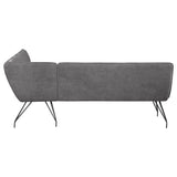 Dodson Fabric Upholstered L-Shaped Nook Dining Bench with Cushioned Seating