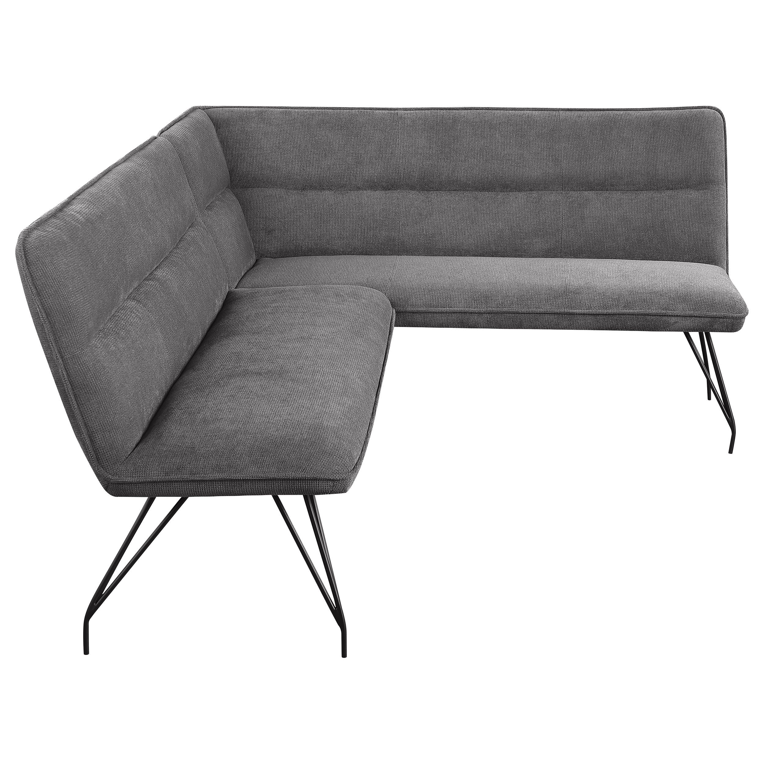 Dodson Fabric Upholstered L-Shaped Nook Dining Bench with Cushioned Seating