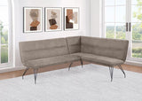 Dodson Fabric Upholstered L-Shaped Nook Dining Bench with Cushioned Seating