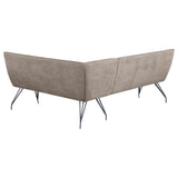 Dodson Fabric Upholstered L-Shaped Nook Dining Bench with Cushioned Seating
