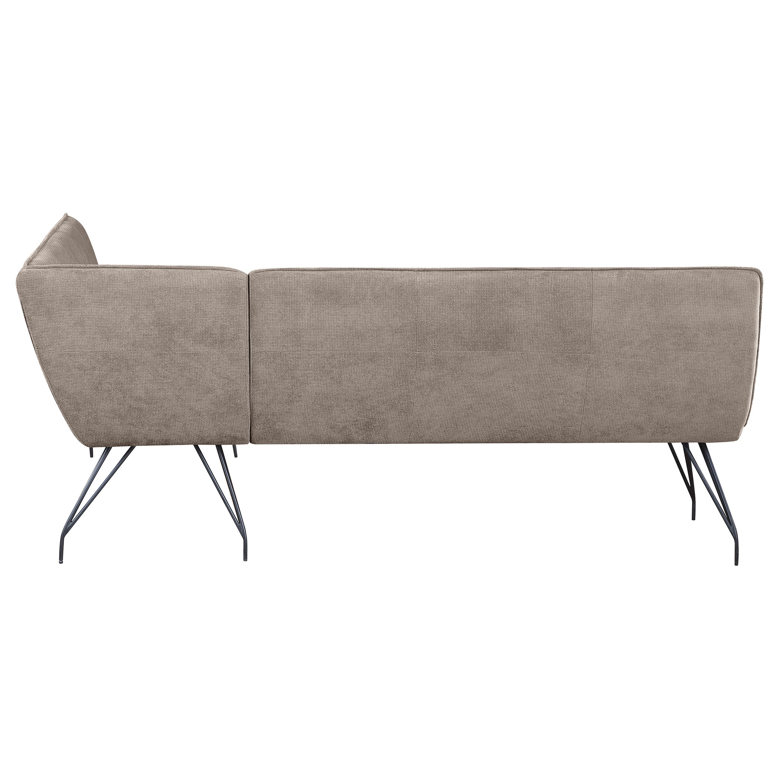 Dodson Fabric Upholstered L-Shaped Nook Dining Bench with Cushioned Seating