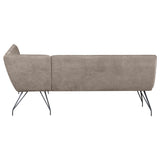 Dodson Fabric Upholstered L-Shaped Nook Dining Bench with Cushioned Seating