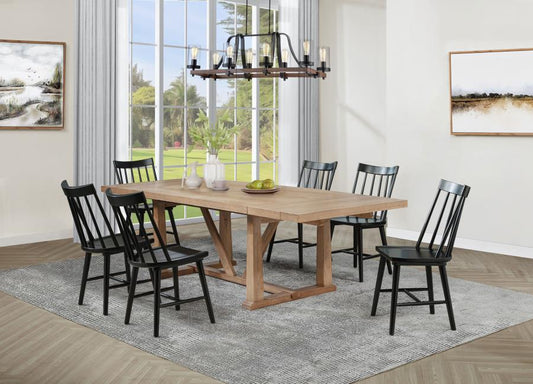 Middleton Extension Leaf Dining Set Brown