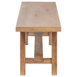 Middleton 60-inch Wood Backless Dining Bench Natural Brown