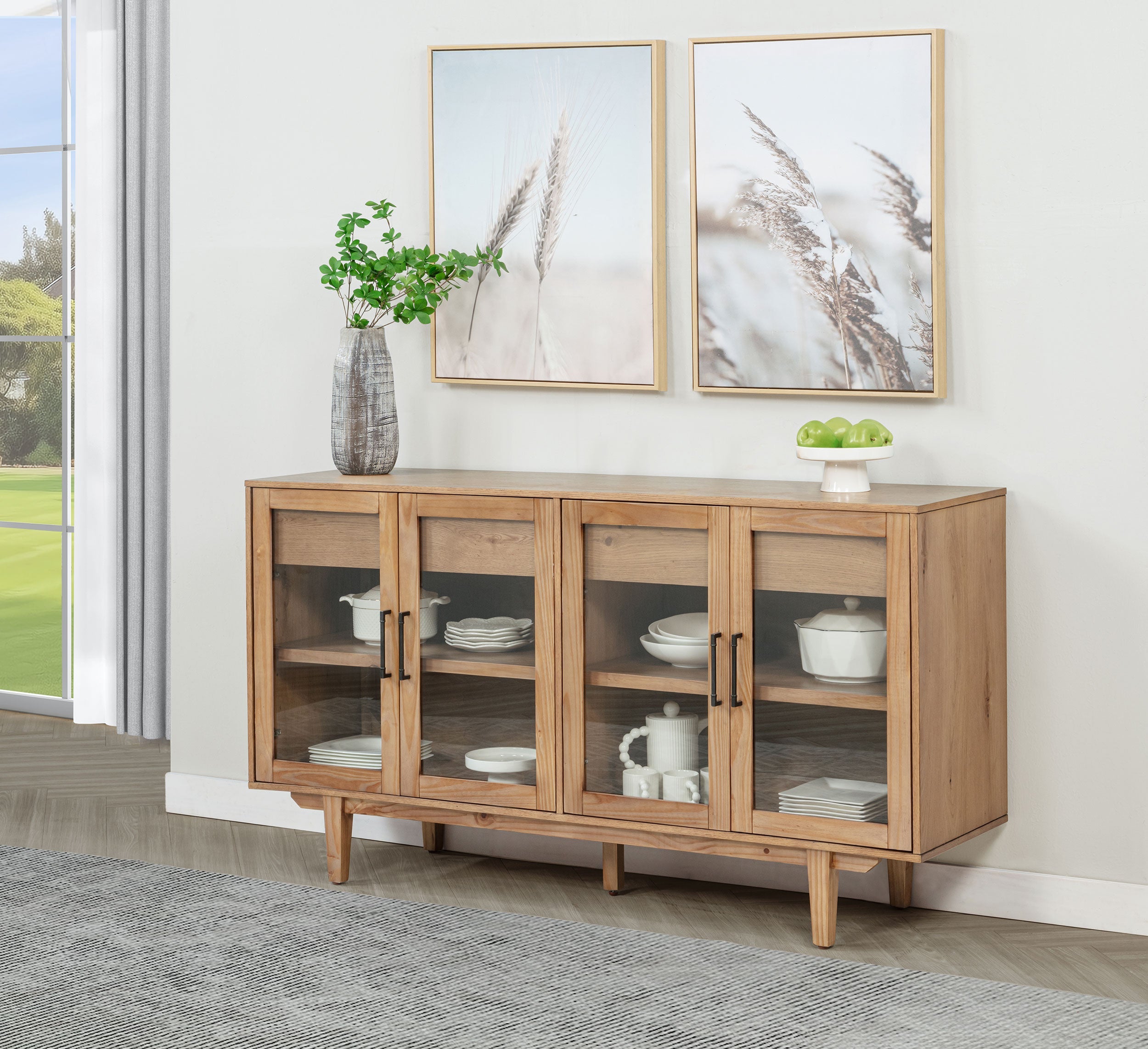 Middleton 4-door Sideboard Server with Dual Drawers