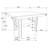 Patterson 60-inch Counter Height Dining Table Mango Oak