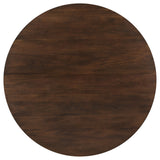 Everton Round 53-inch Wood Dining Table Dark Walnut