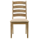 Danvers Wood Dining Side Chair Brown Oak (Set of 2)