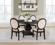 Twyla Round Wood Dining Room Table Set Dark Cocoa