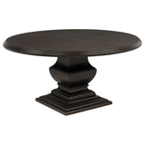 Twyla Round Wood Dining Room Table Set Dark Cocoa