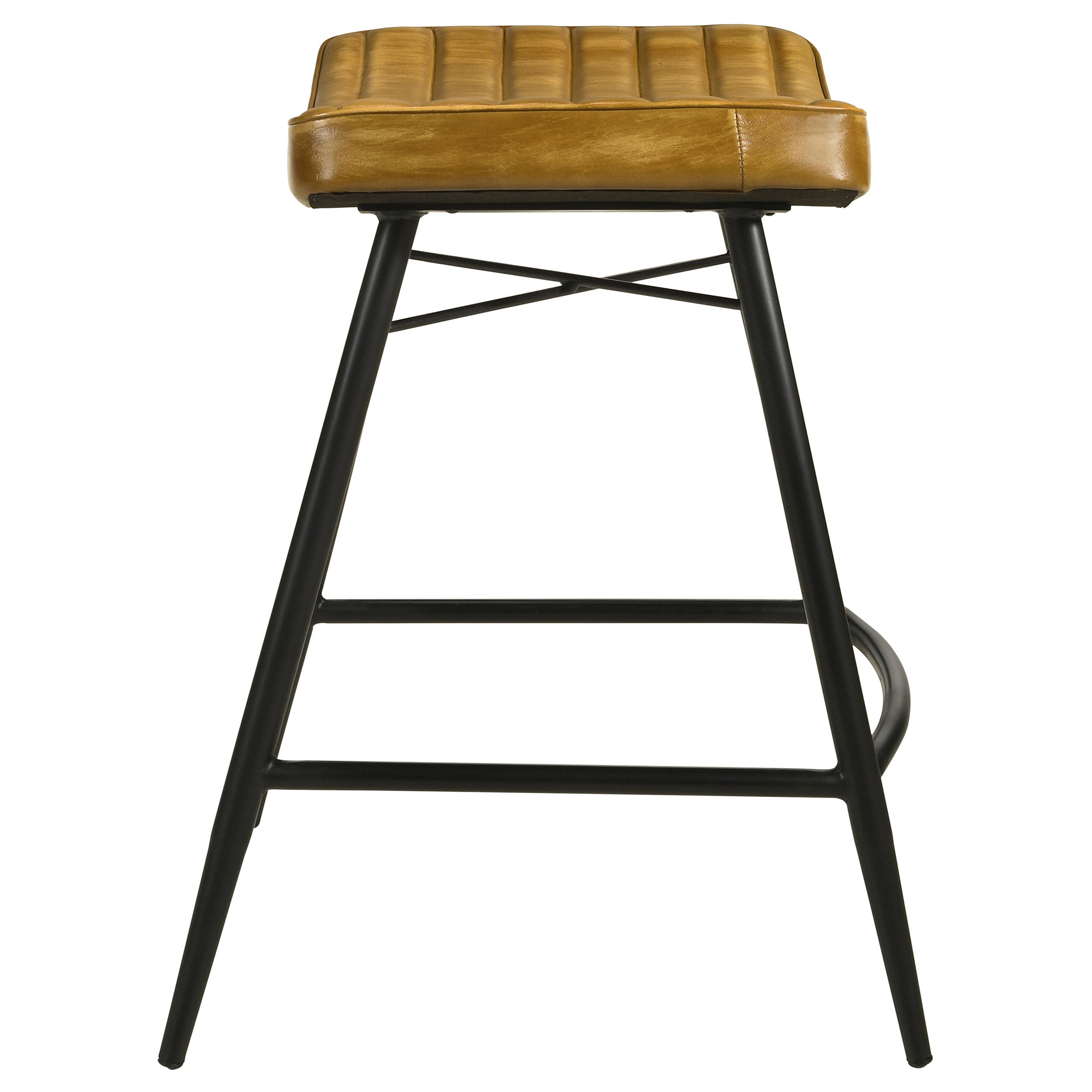Bayu Leather Upholstered Counter Stool (Set of 2)