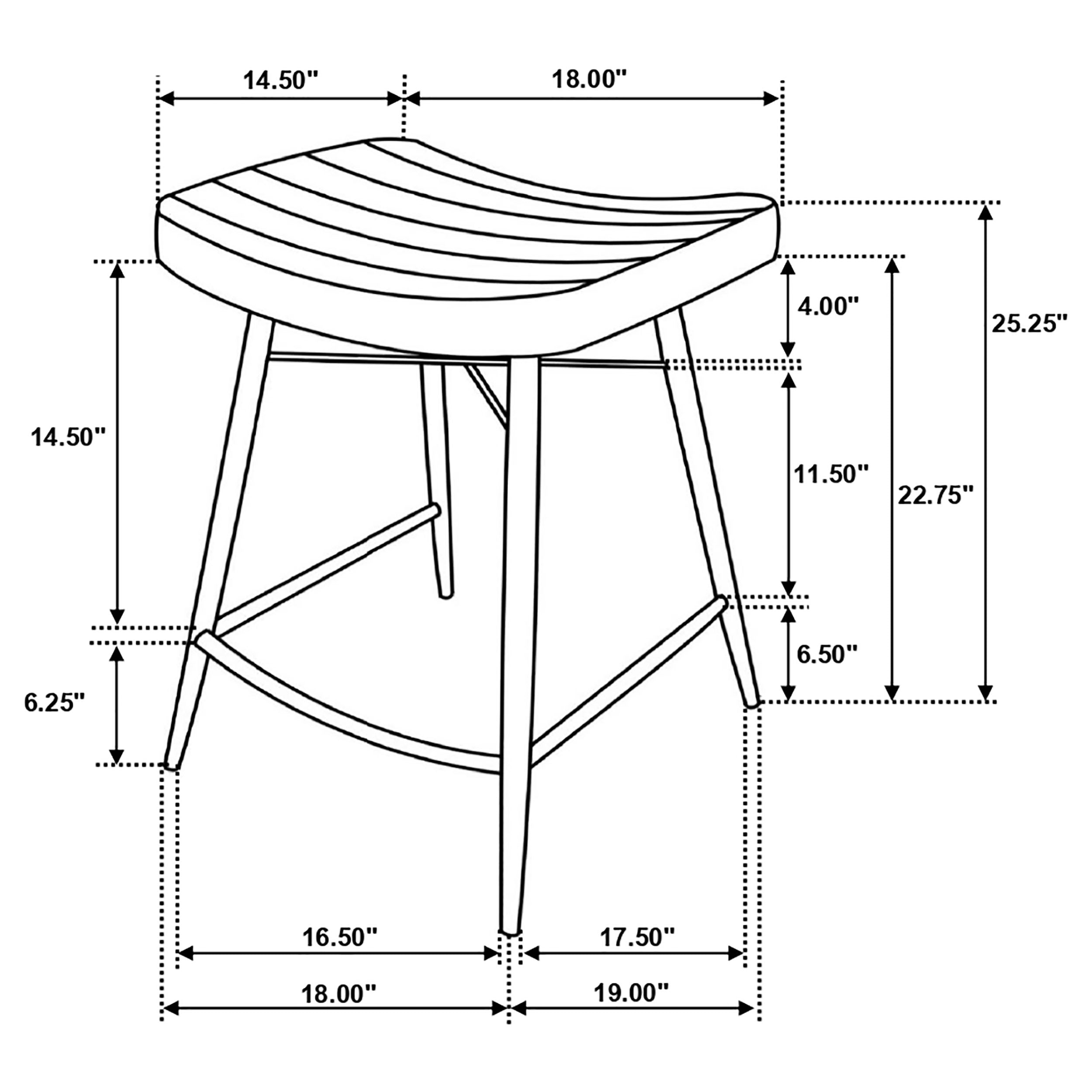 Bayu Leather Upholstered Counter Stool (Set of 2)