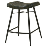 Bayu Leather Upholstered Counter Stool (Set of 2)