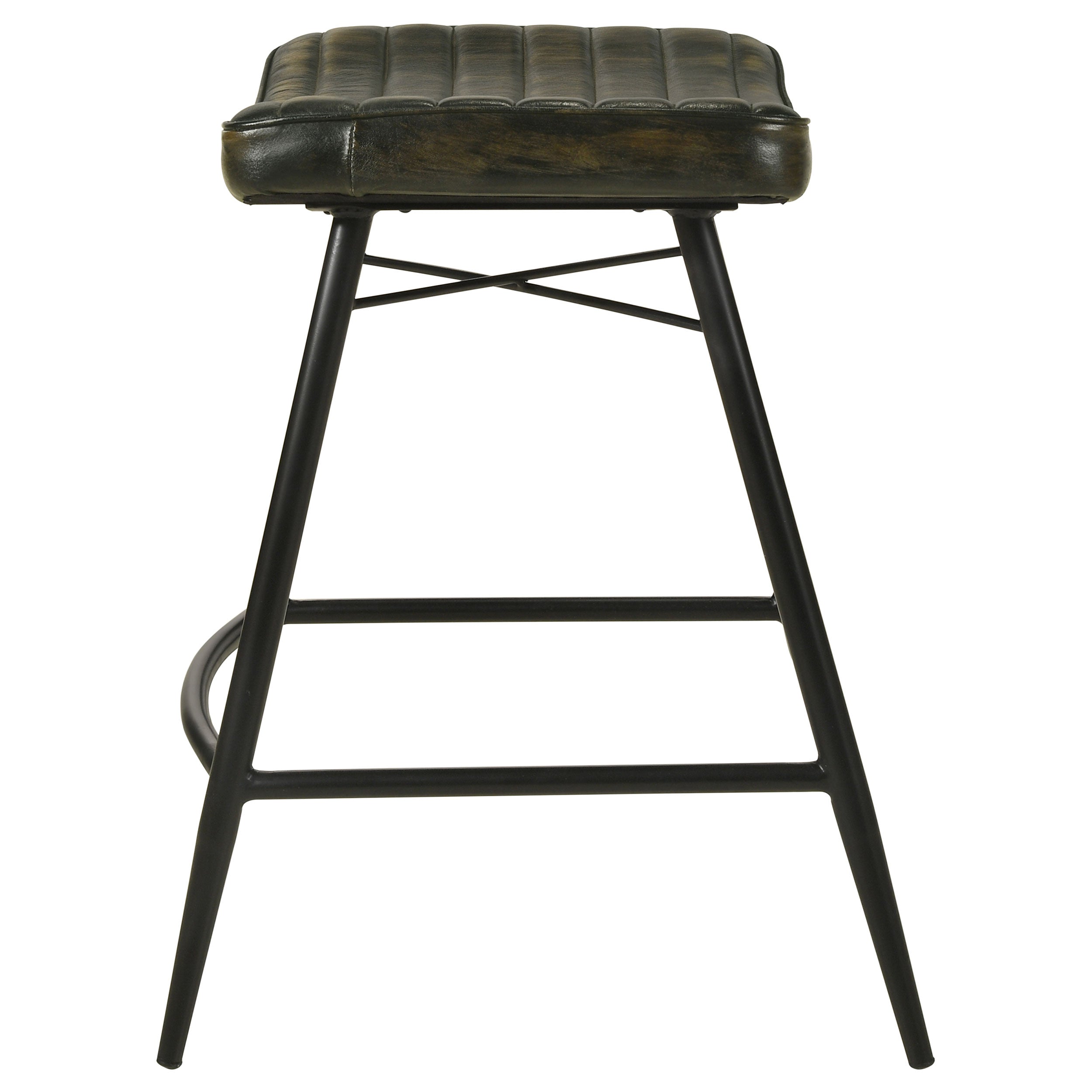 Bayu Leather Upholstered Counter Stool (Set of 2)