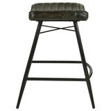Bayu Leather Upholstered Counter Stool (Set of 2)