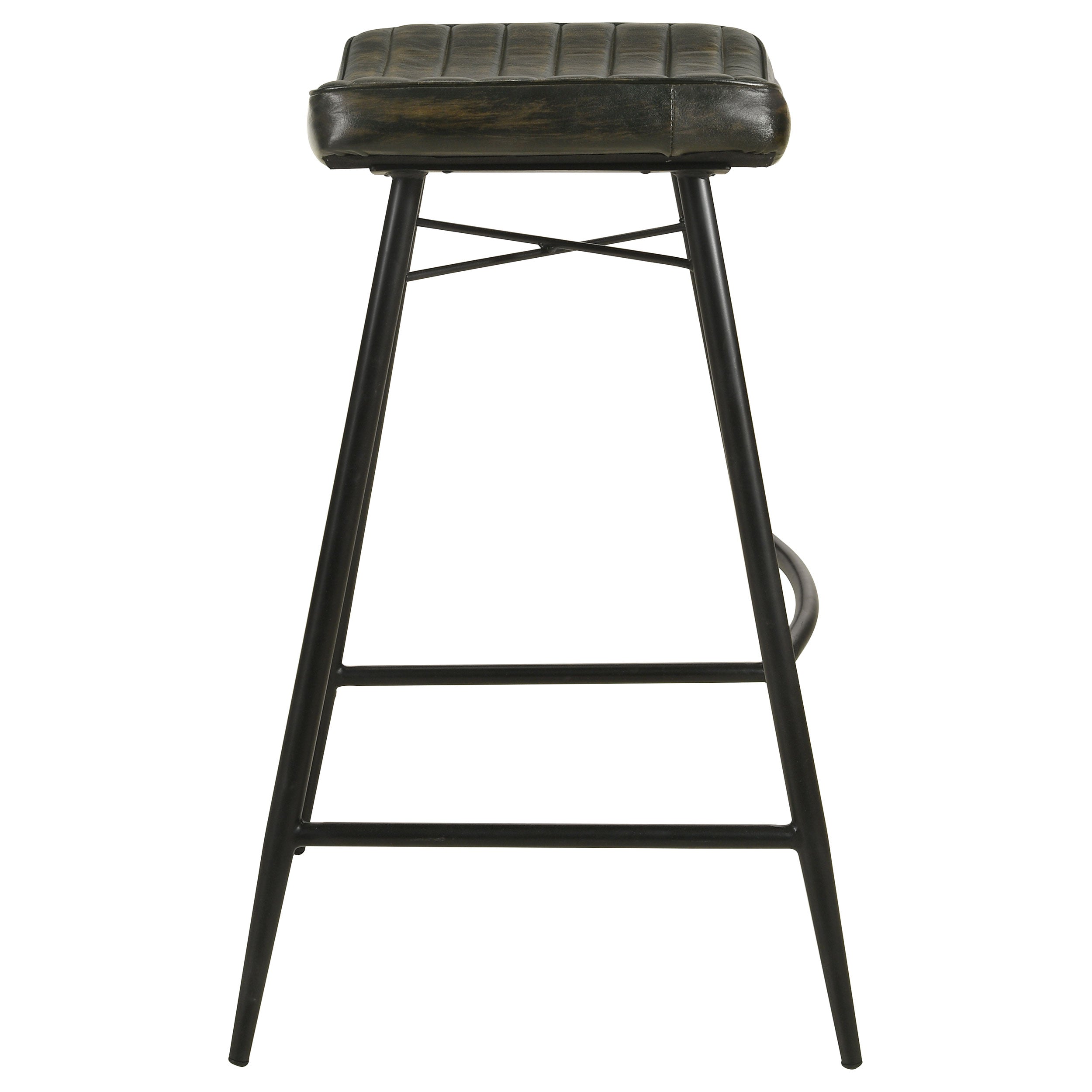 Bayu Leather Upholstered Bar Stool (Set of 2)