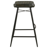 Bayu Leather Upholstered Bar Stool (Set of 2)