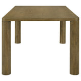Castlewood 71-inch Rectangular Dining Set Brown Oak