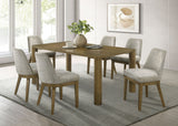 Castlewood 71-inch Rectangular Dining Set Brown Oak