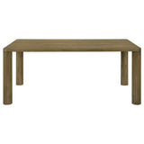 Castlewood 71-inch Rectangular Dining Set Brown Oak