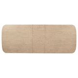 Kailani 110-inch Rectangular Wood Dining Table Beige Oak
