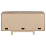 Kailani 4-door Cane Sideboard Buffet Cabinet Beige Oak