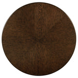 Landon 60-inch Round Wood Pedestal Dining Table Rich Brown