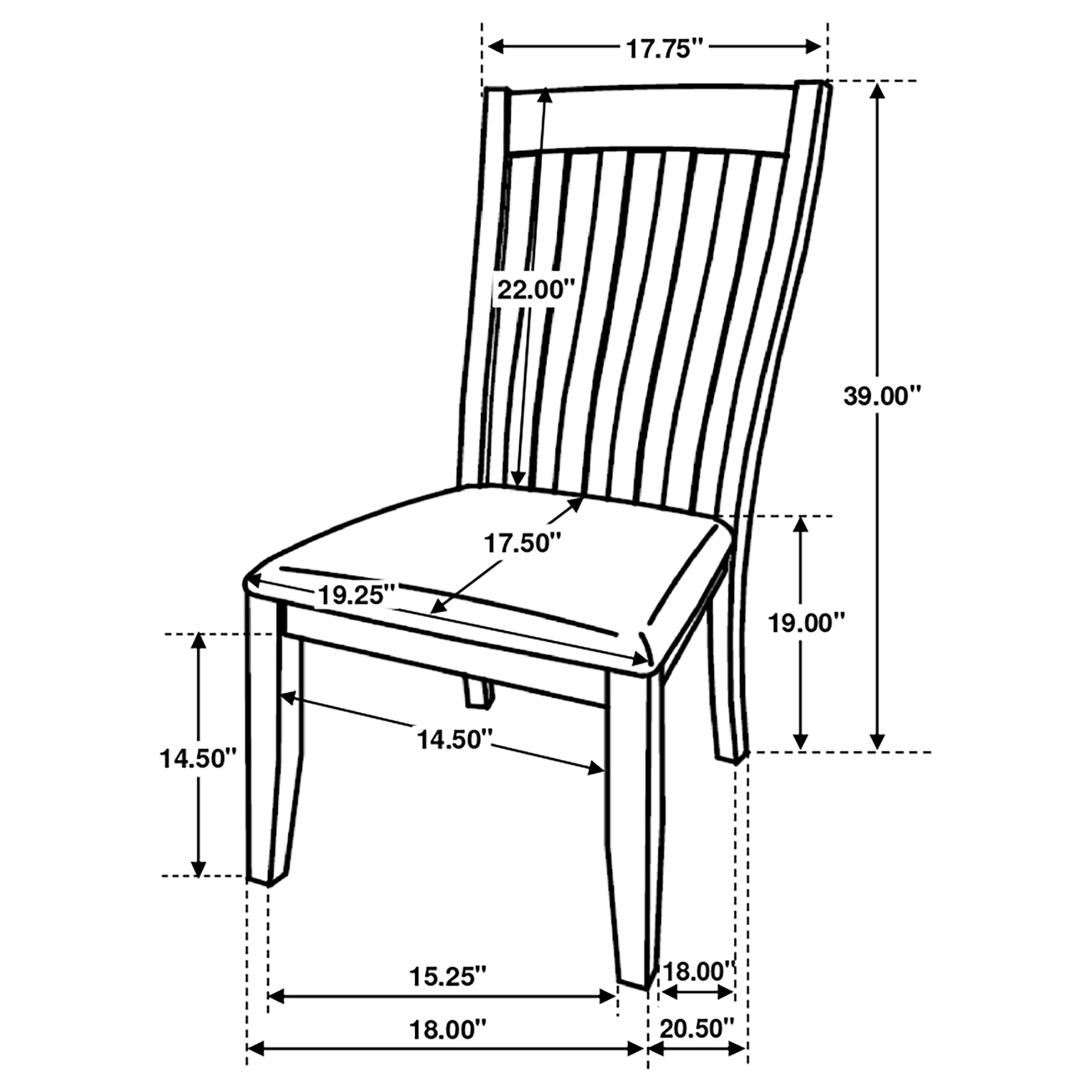 Nogales Wood Dining Side Chair Coastal (Set of 2)
