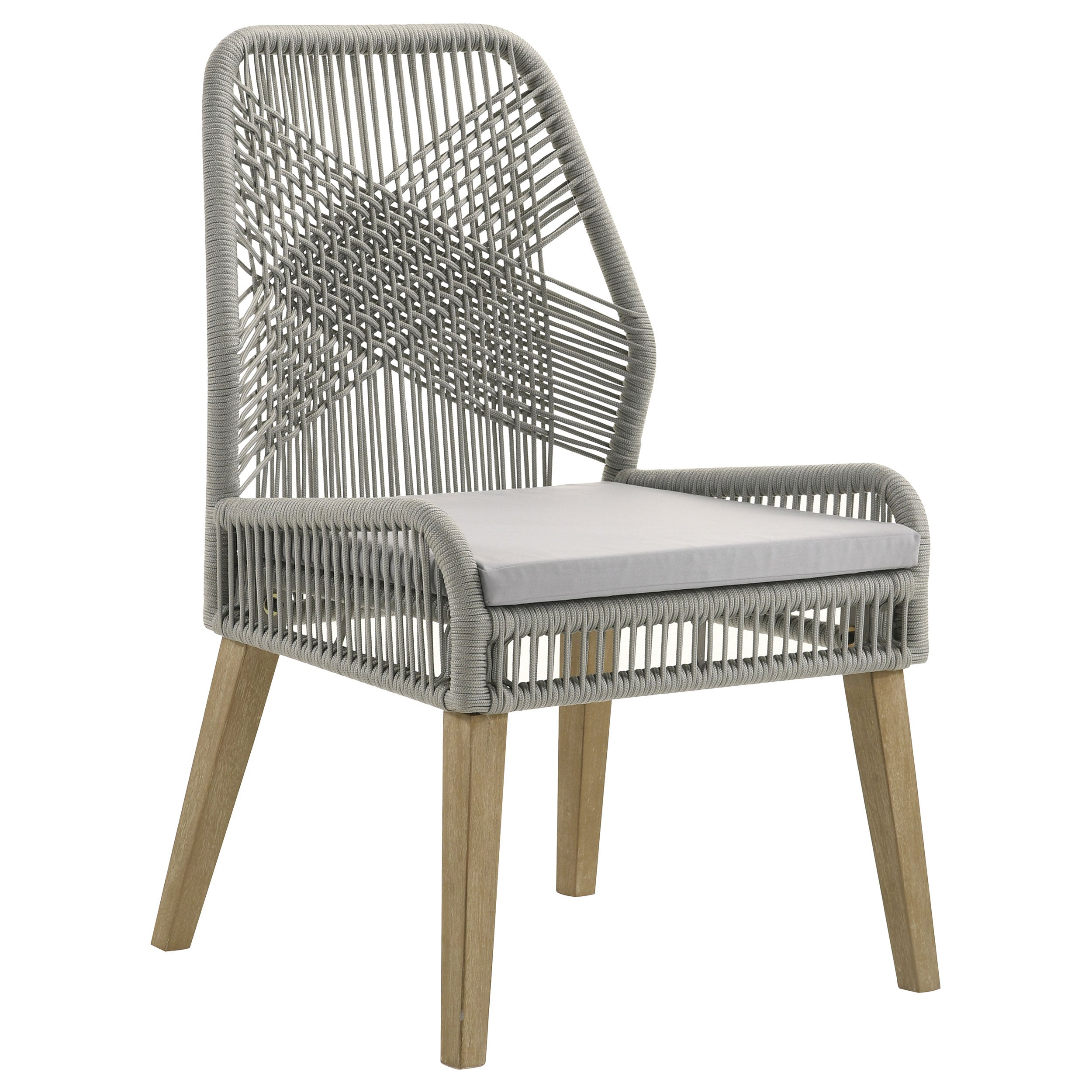 Nakia Woven Rope Dining Side Chairs (Set of 2)