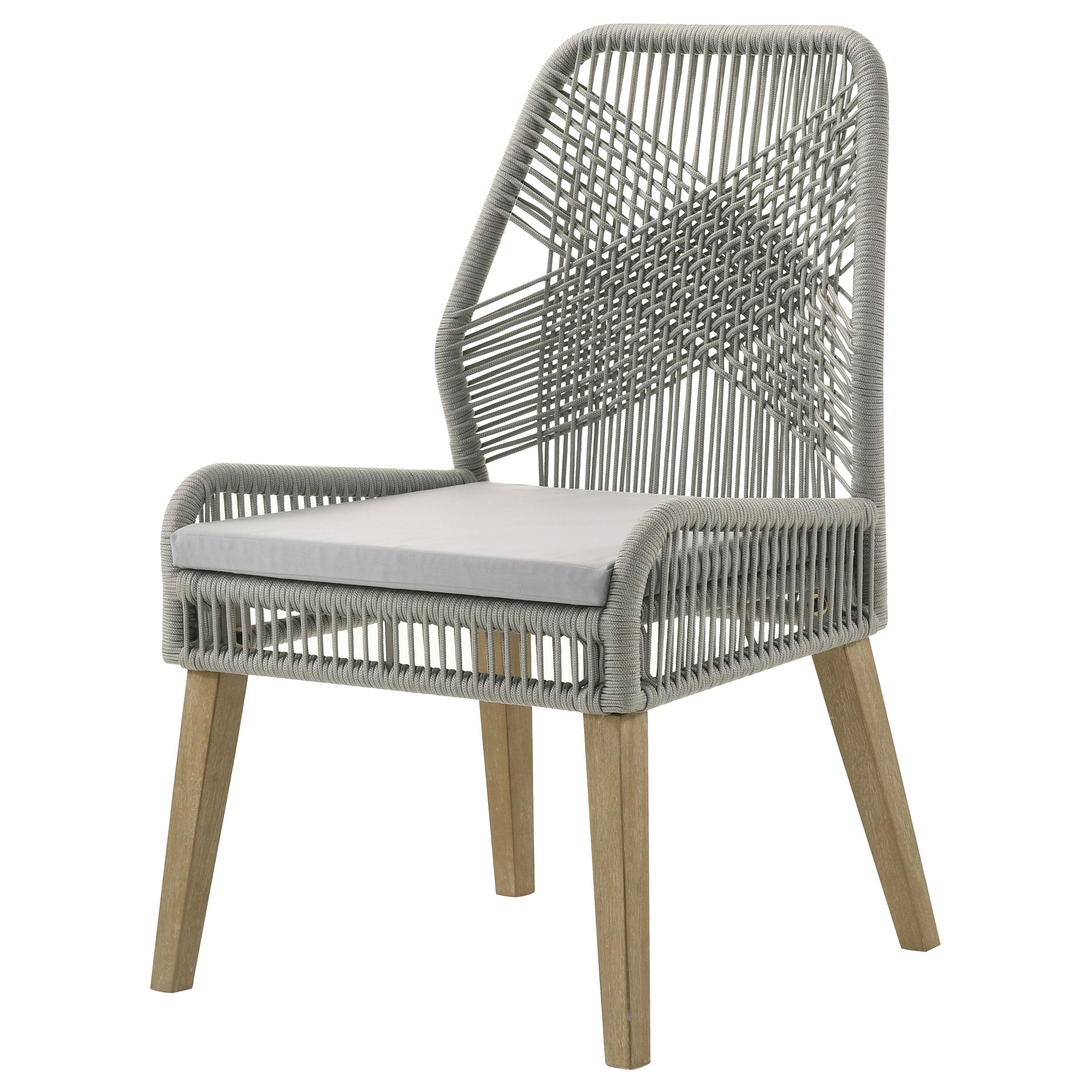 Nakia Woven Rope Dining Side Chairs (Set of 2)