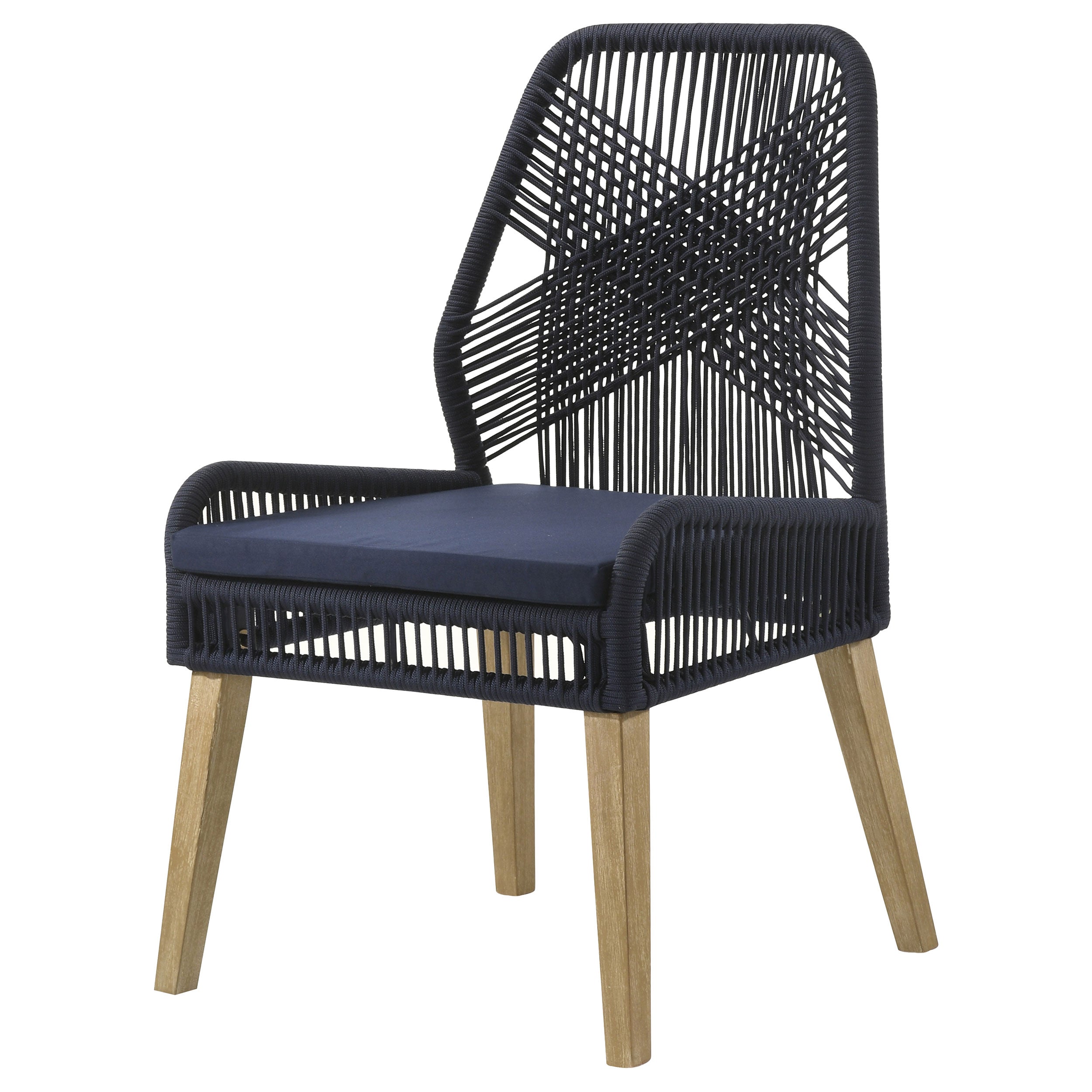 Nakia Woven Rope Dining Side Chairs (Set of 2)