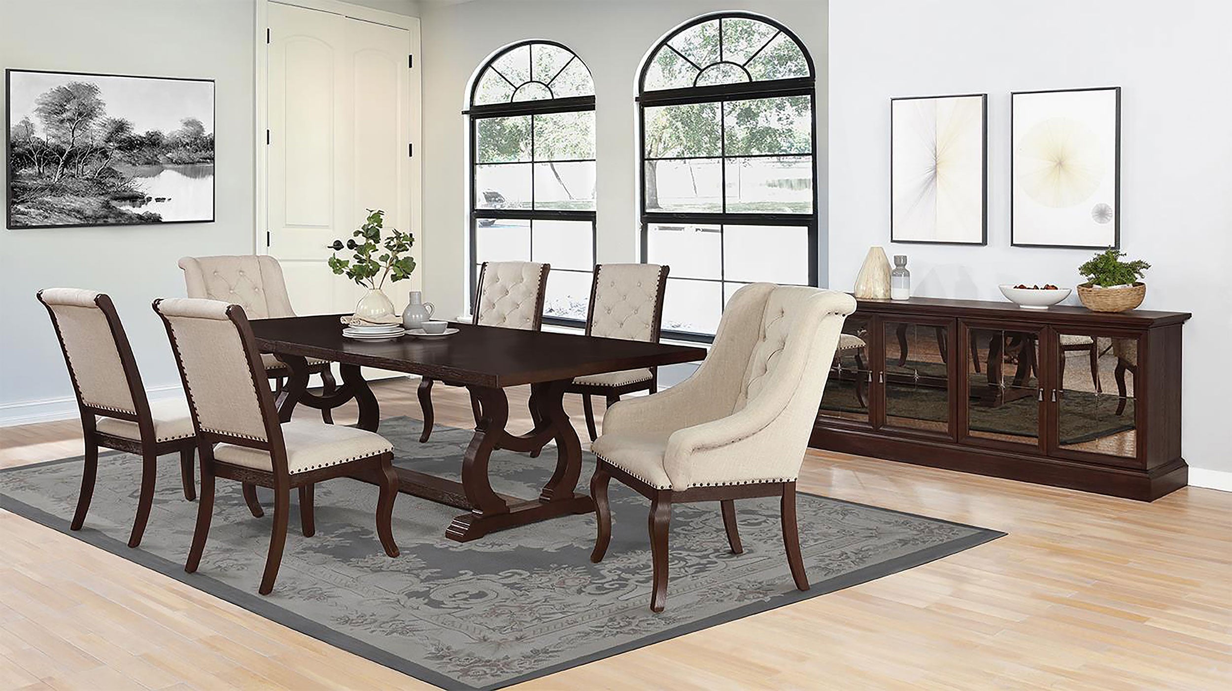 Brockway Upholstered Arm Chair (Set of 2)