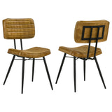 Misty Leather Upholstered Dining Side Chair (Set of 2)