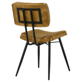 Misty Leather Upholstered Dining Side Chair (Set of 2)