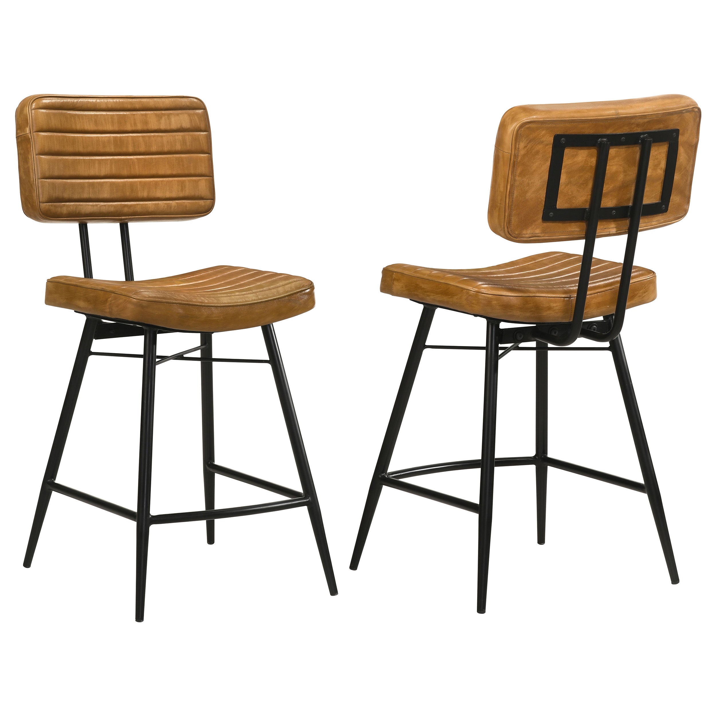 Partridge Leather Counter Chair (Set of 2)