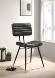 Misty Leather Upholstered Dining Side Chair (Set of 2)