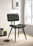 Misty Leather Upholstered Dining Side Chair (Set of 2)