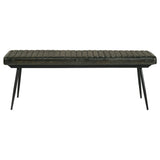 Misty Leather Upholstered Dining Bench