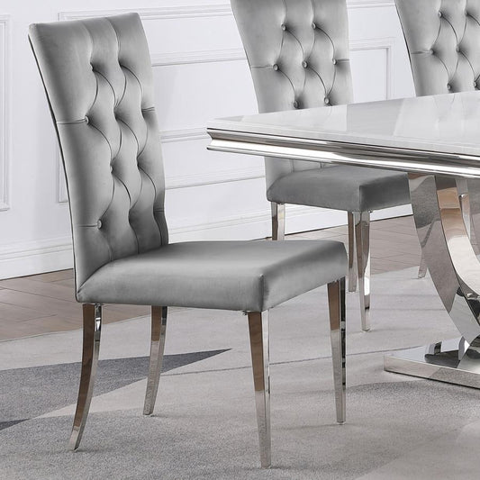 Kerwin Velvet Upholstered Dining Side Chair (Set of 2)