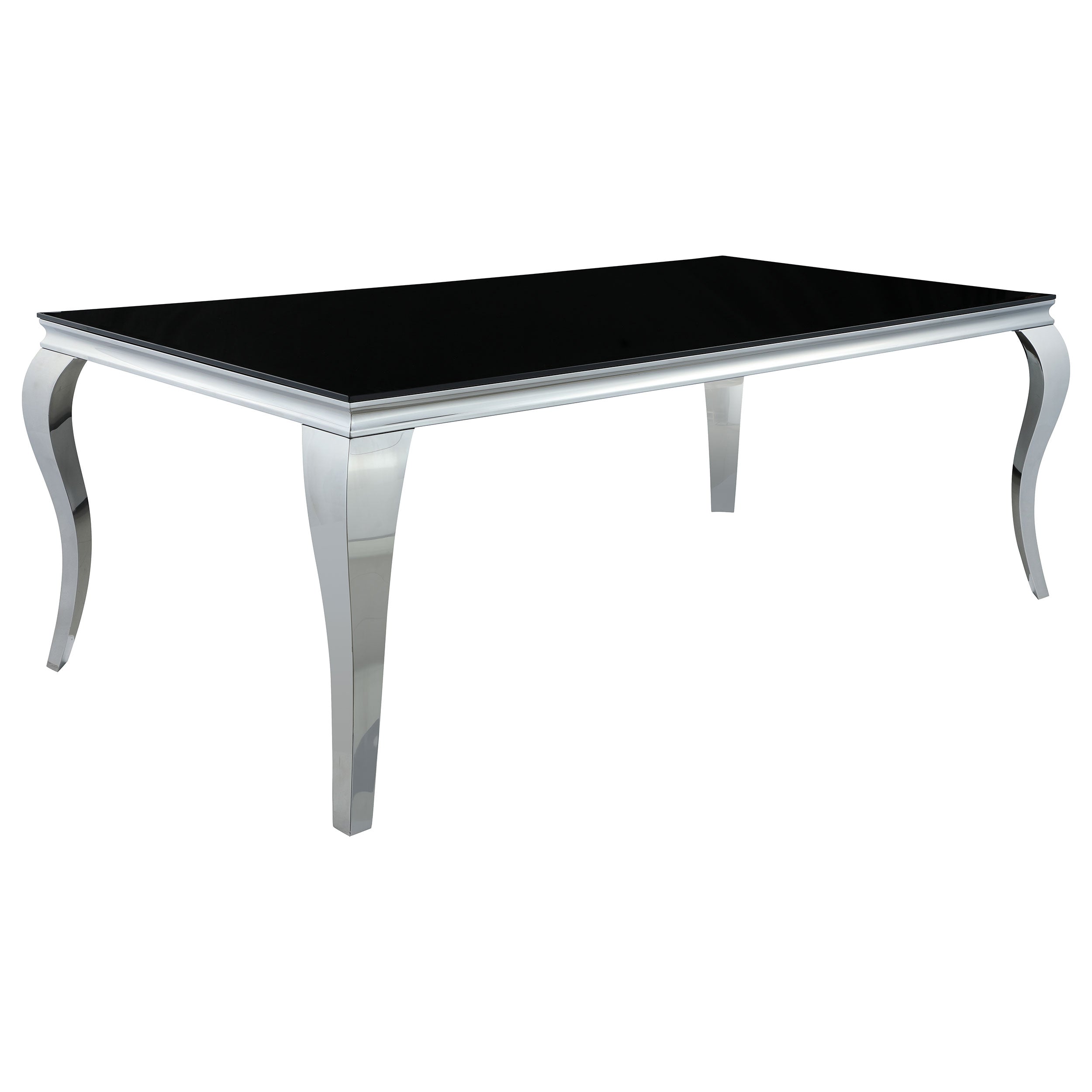 Carone 81-inch Rectangular Glass Dining Set