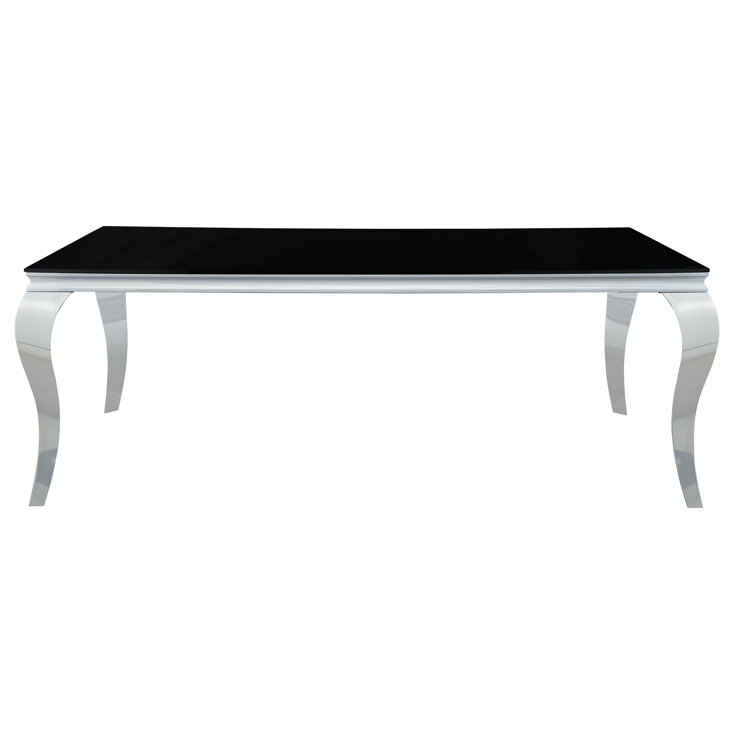 Carone 81-inch Rectangular Glass Dining Set