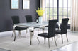 Carone 81-inch Rectangular Glass Dining Set