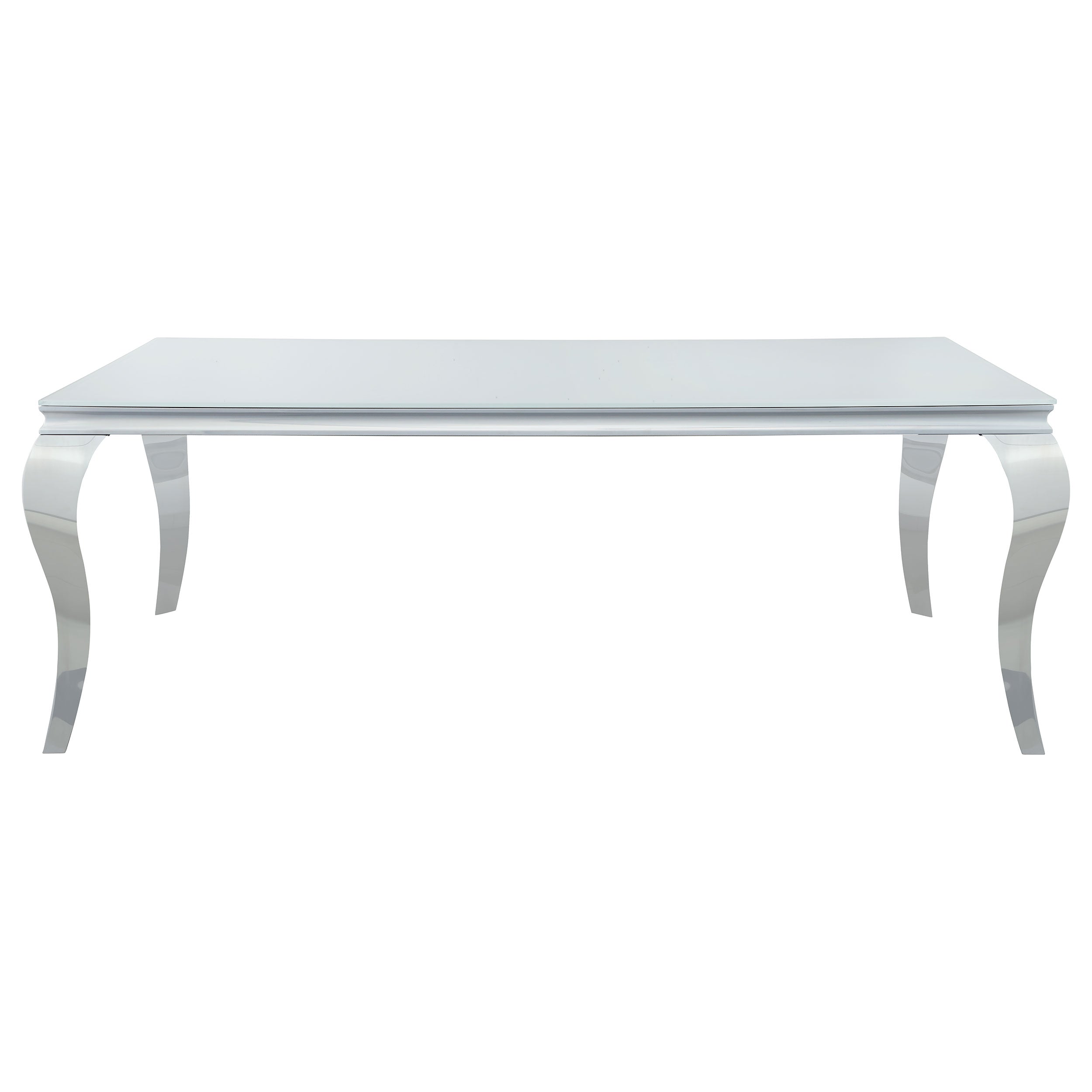 Carone Rectangular 81-inch Glass Top Dining Table