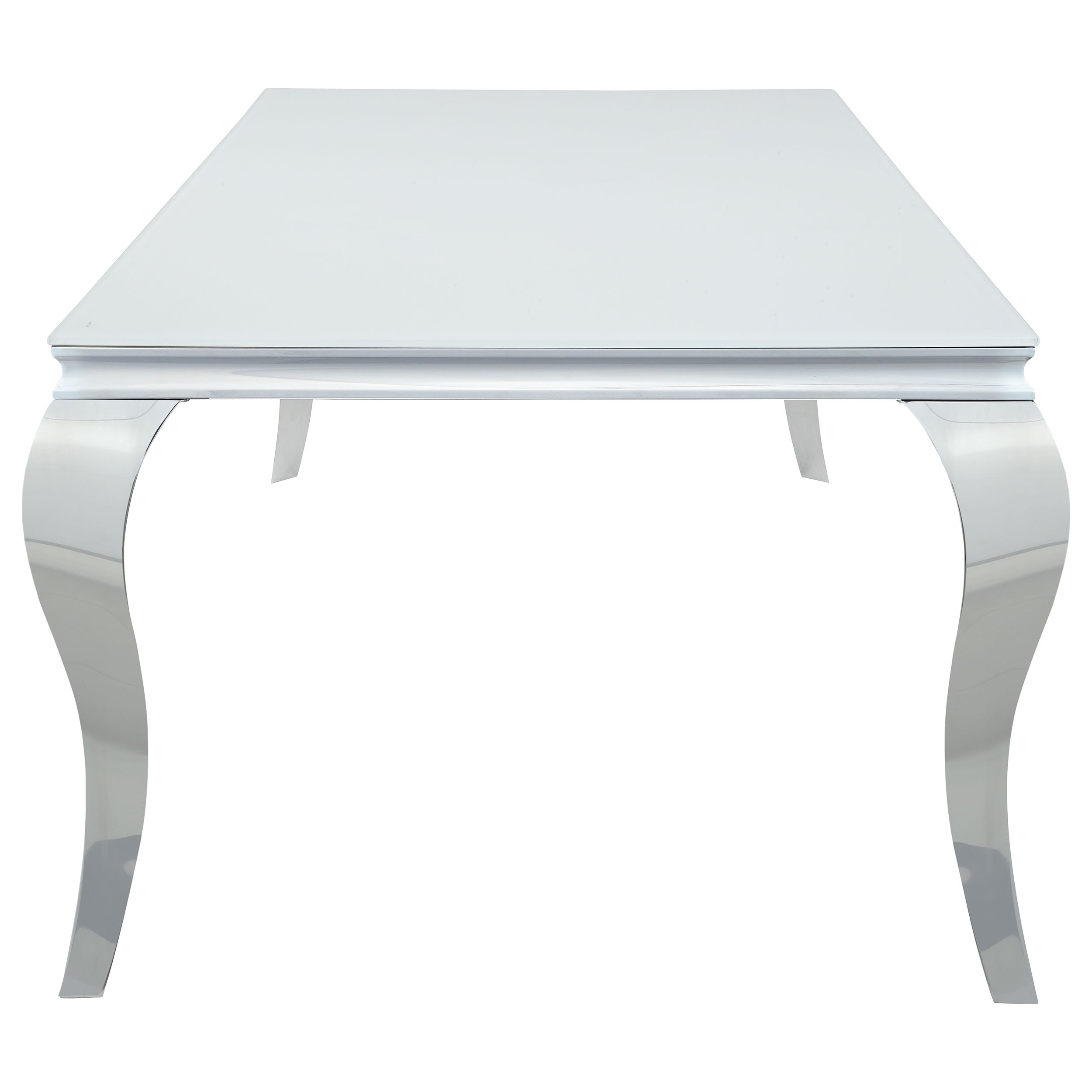 Carone Rectangular 81-inch Glass Top Dining Table