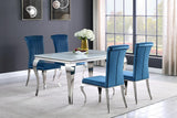 Carone 81-inch Rectangular Glass Dining Set