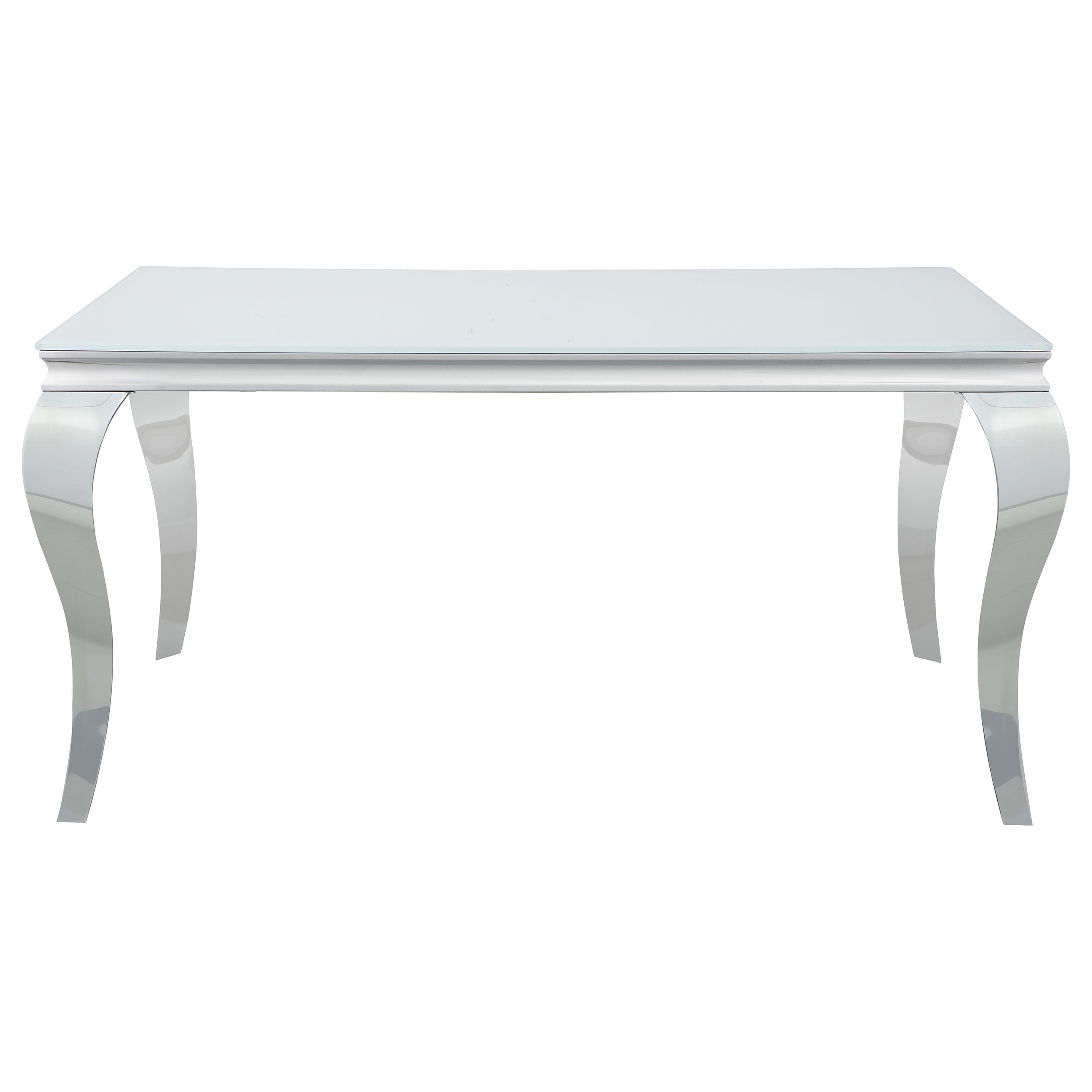 Carone 81-inch Rectangular Glass Dining Set