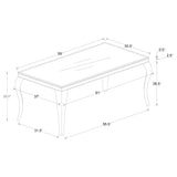 Carone 81-inch Rectangular Glass Dining Set