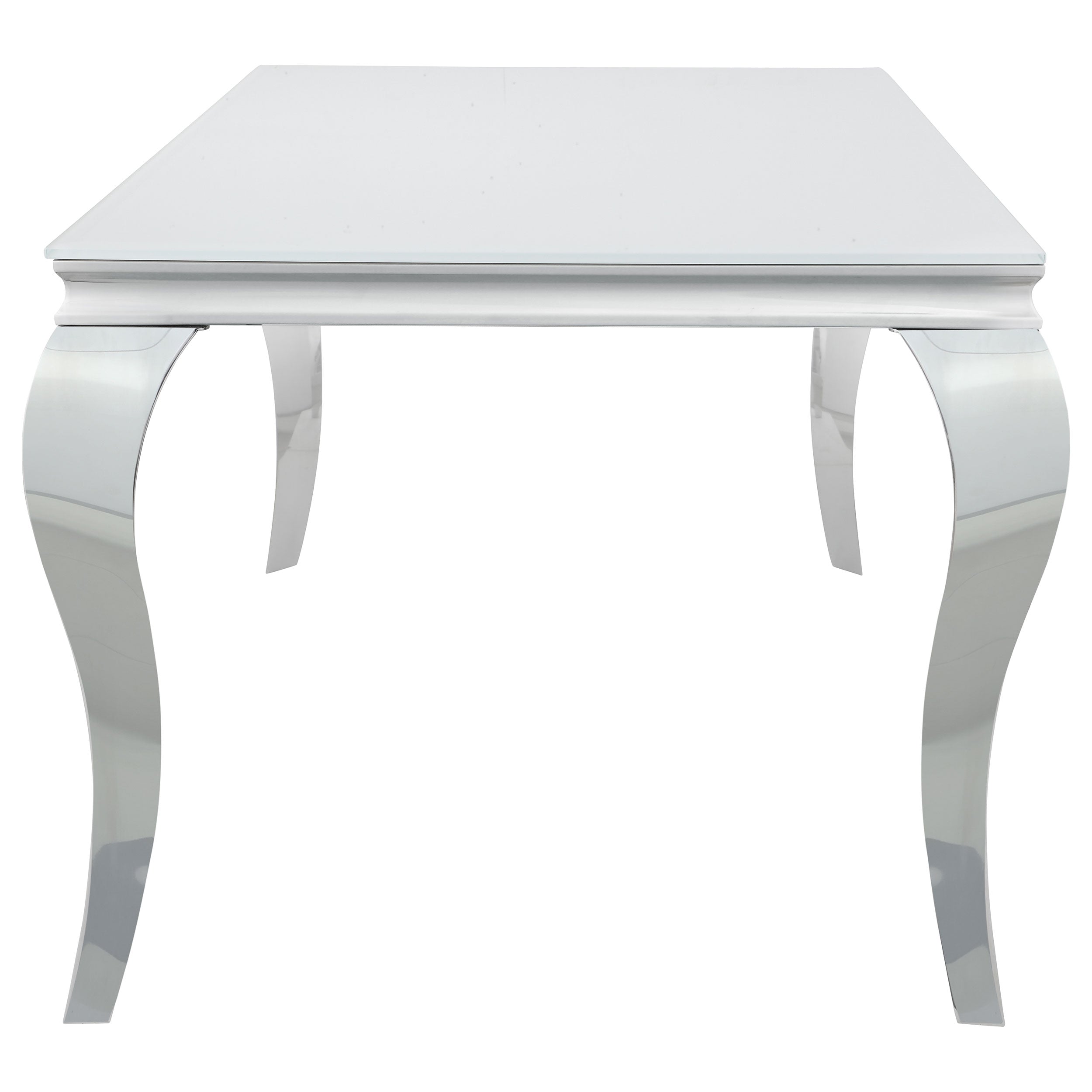 Carone Rectangular 61-inch Glass Top Dining Table