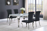 Carone Rectangular 61-inch Glass Top Dining Table